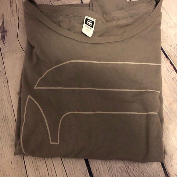 Raw men’s short sleeve T-shirt grey size large - Picture 7 of 7